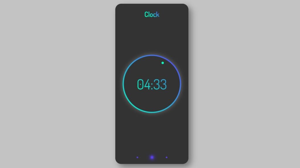 Creative Digital Clock UI Design Using Html CSS & Vanilla JavaScript