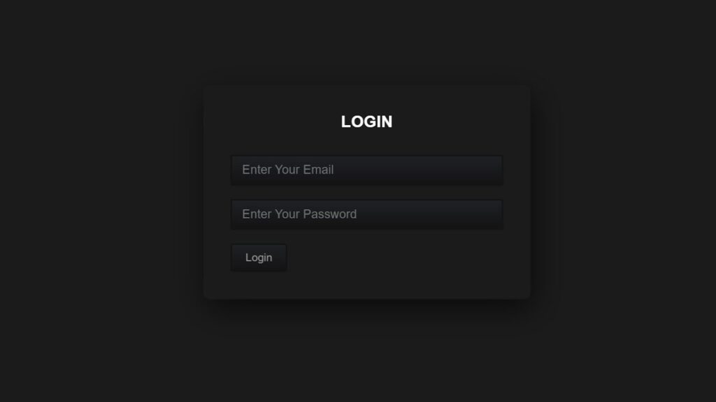 How To Create Login Form Using HTML & CSS