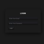 How To Create Login Form Using HTML & CSS