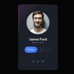 How To Create Profile Card Using HTML & CSS