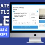 How To Generate Subtitle File Using HTML, CSS & JavaScript