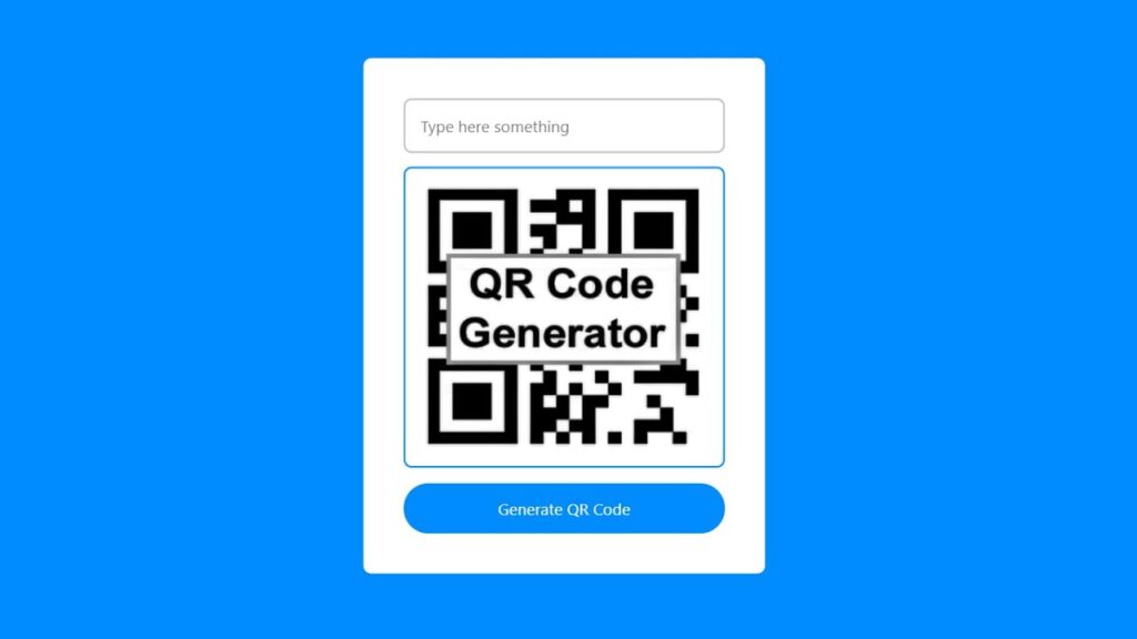 How To Create QR Code Generator Using HTML, CSS & JavaScript