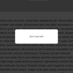 How to Disable Copy Text On Website Using HTML, CSS & JavaScript