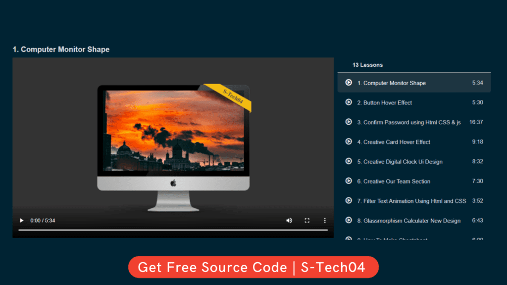 How To Create Video Playlist Using HTML, CSS & JavaScript