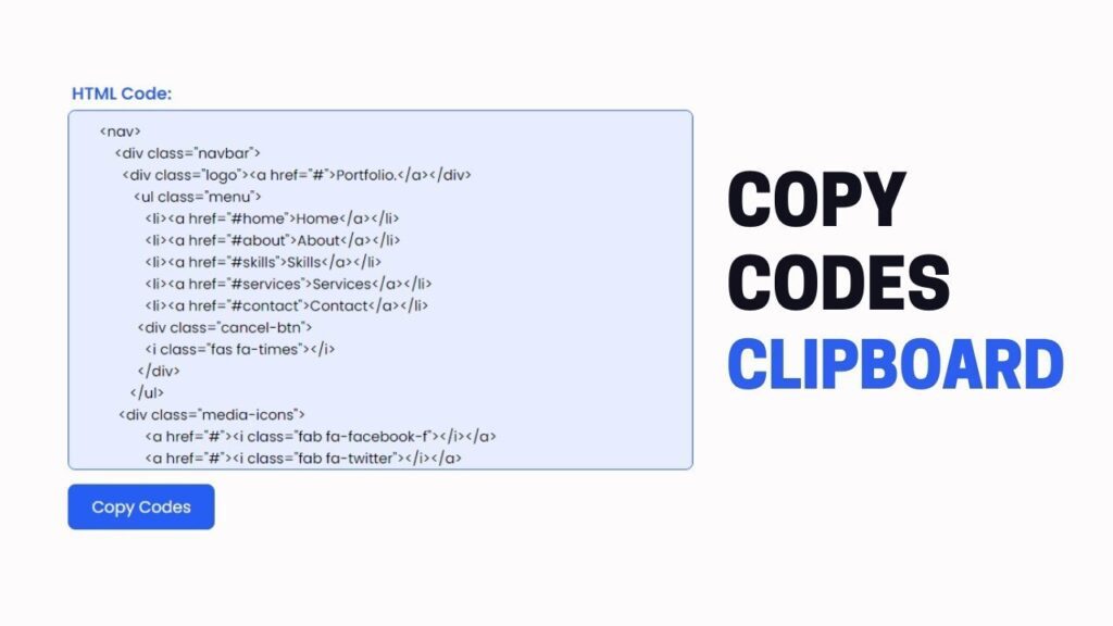 How to Copy Text to the Clipboard in HTML, CSS, and JavaScript